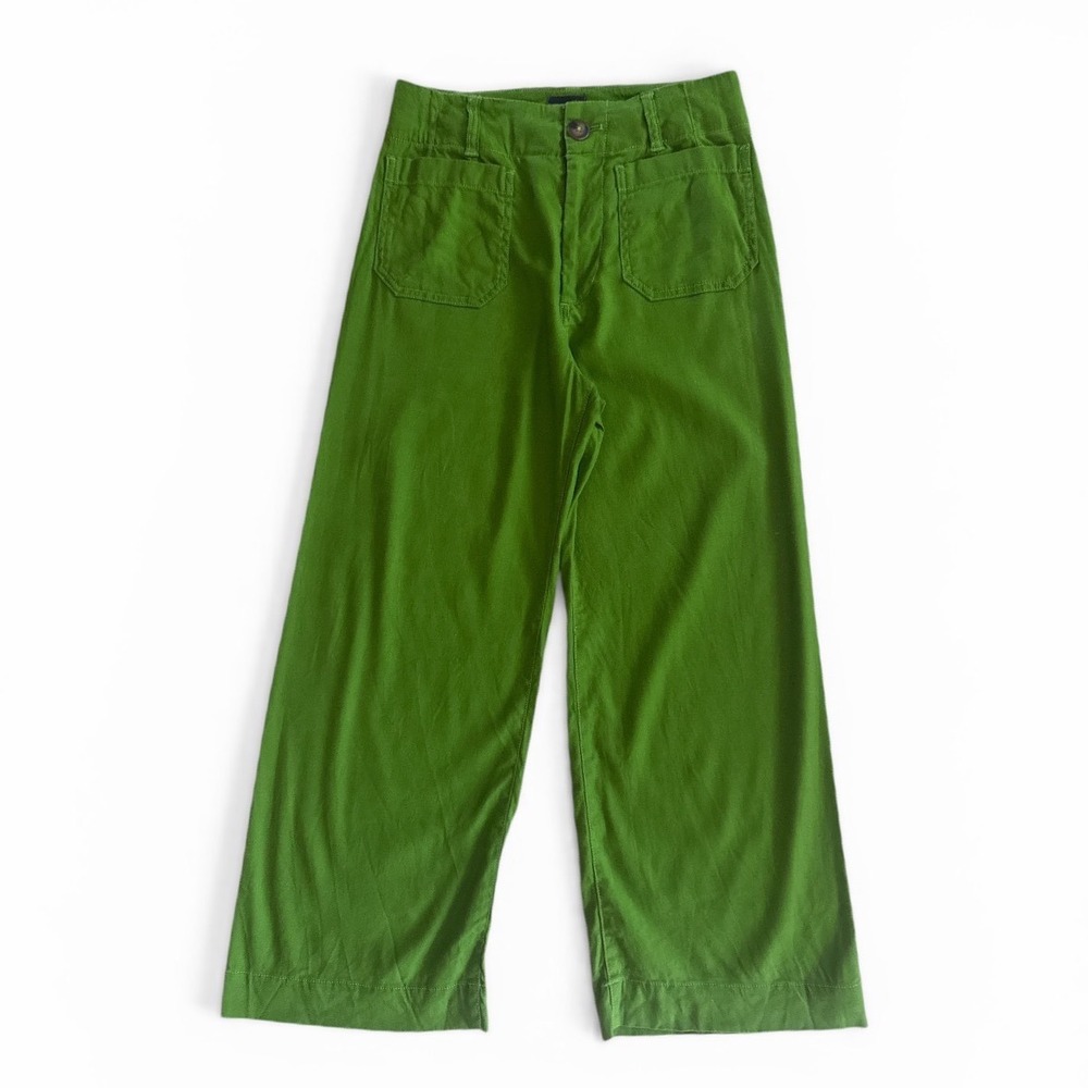 Maeve Anthropologie Wide Leg Cropped Pants Size 26 - Picture 2 of 6